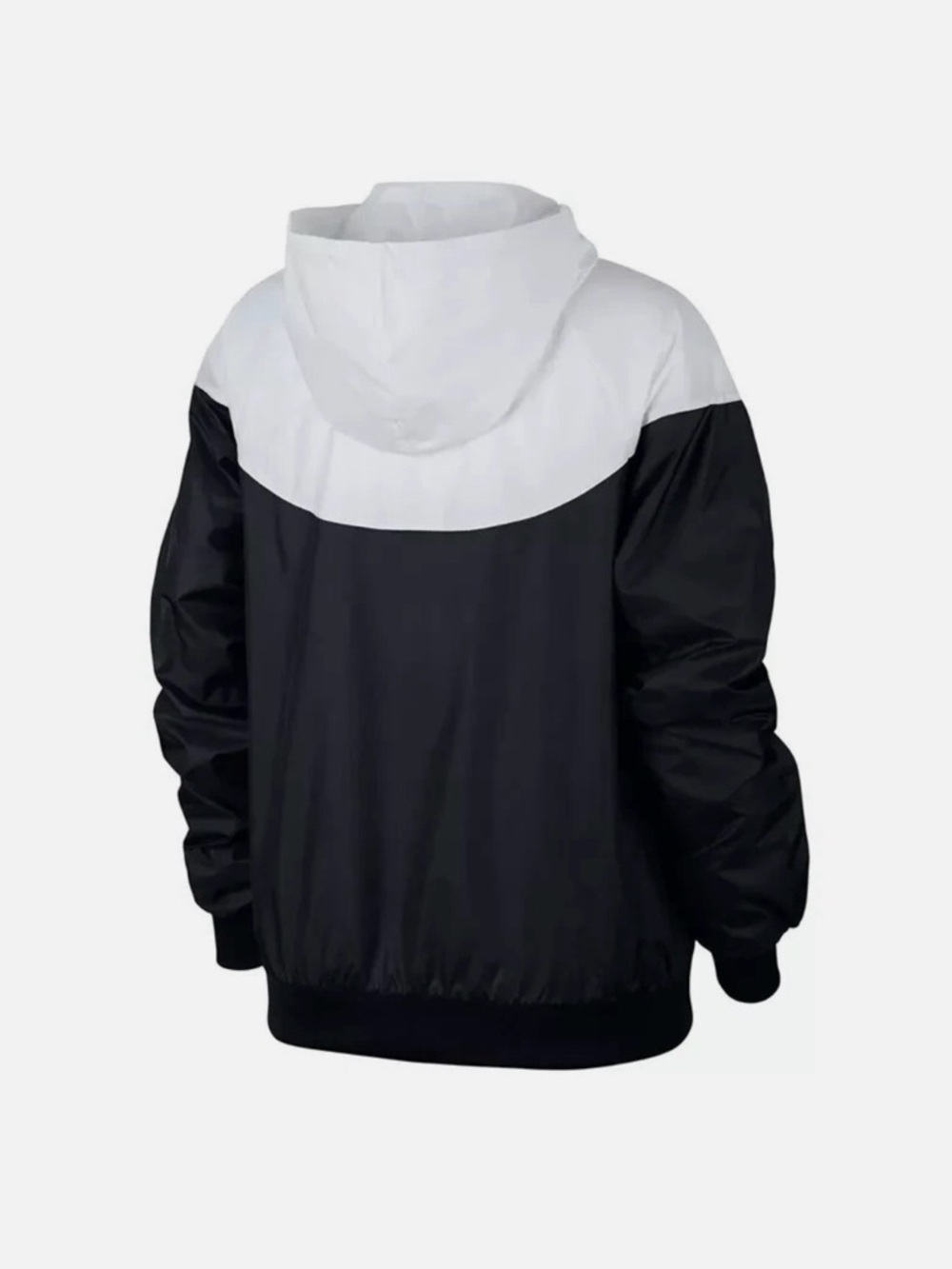 NWT Nike Women's Sportswear Windrunner Black/White Hooded Jacket Size XS - Picture 3 of 11